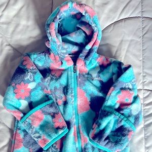 Columbia 12-18 fleece snowsuit EUC